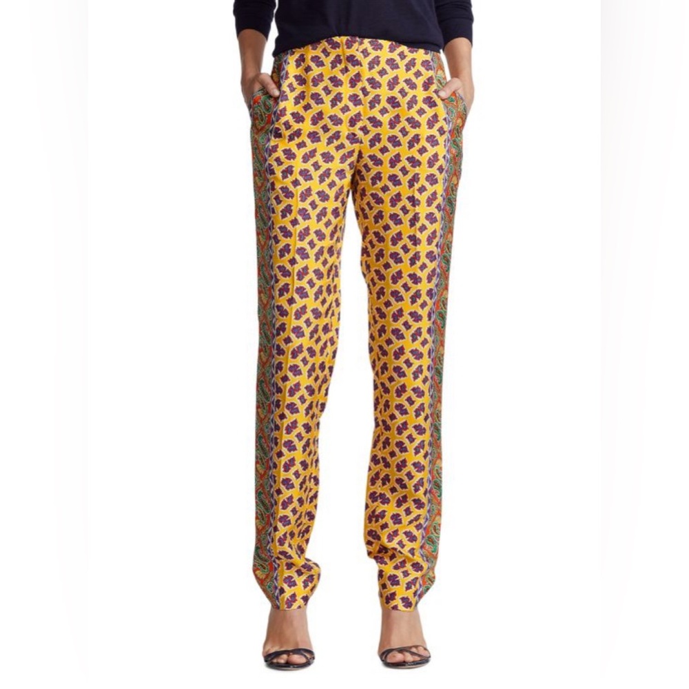 Simone Pleated Mulberry Silk Pants